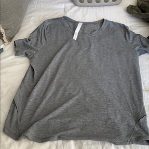 Gray Lululemon Workout Top